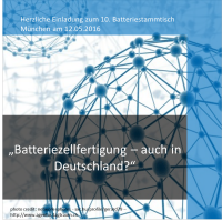 10. Batteriestammtisch Muenchen Batteriezellfertigung auch in Deutschland