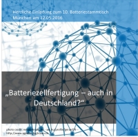 10. Runde - Batteriezellfertigung – auch in Deutschland?